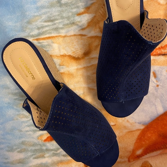 Liz Claiborne Navy Blue Espadrilles - Picture 5 of 8